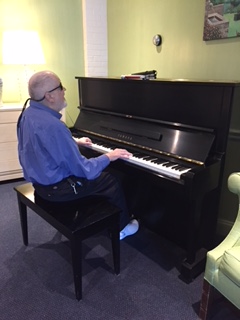 Resident Playing Piano